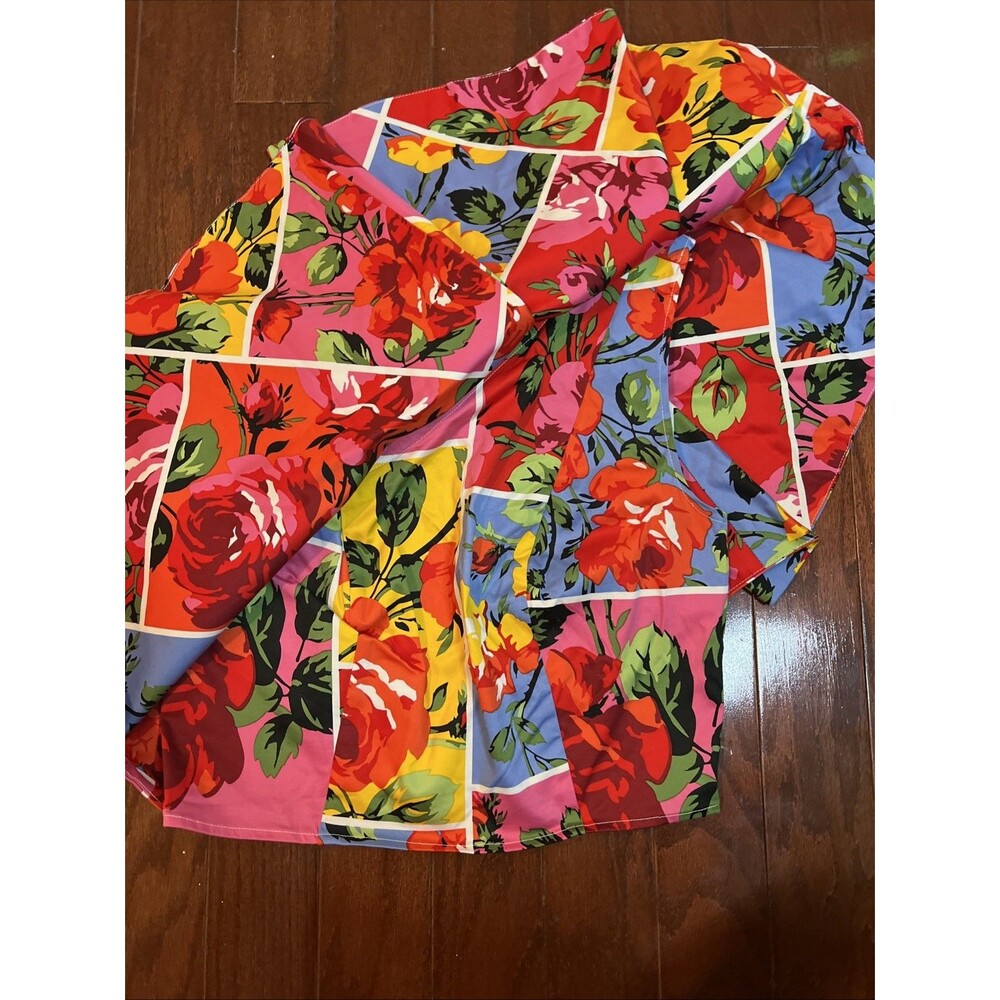 New York & Co Small Floral‎ One Shoulder Farm Rio vibes Beautiful Bright Colors - Picture 3 of 11